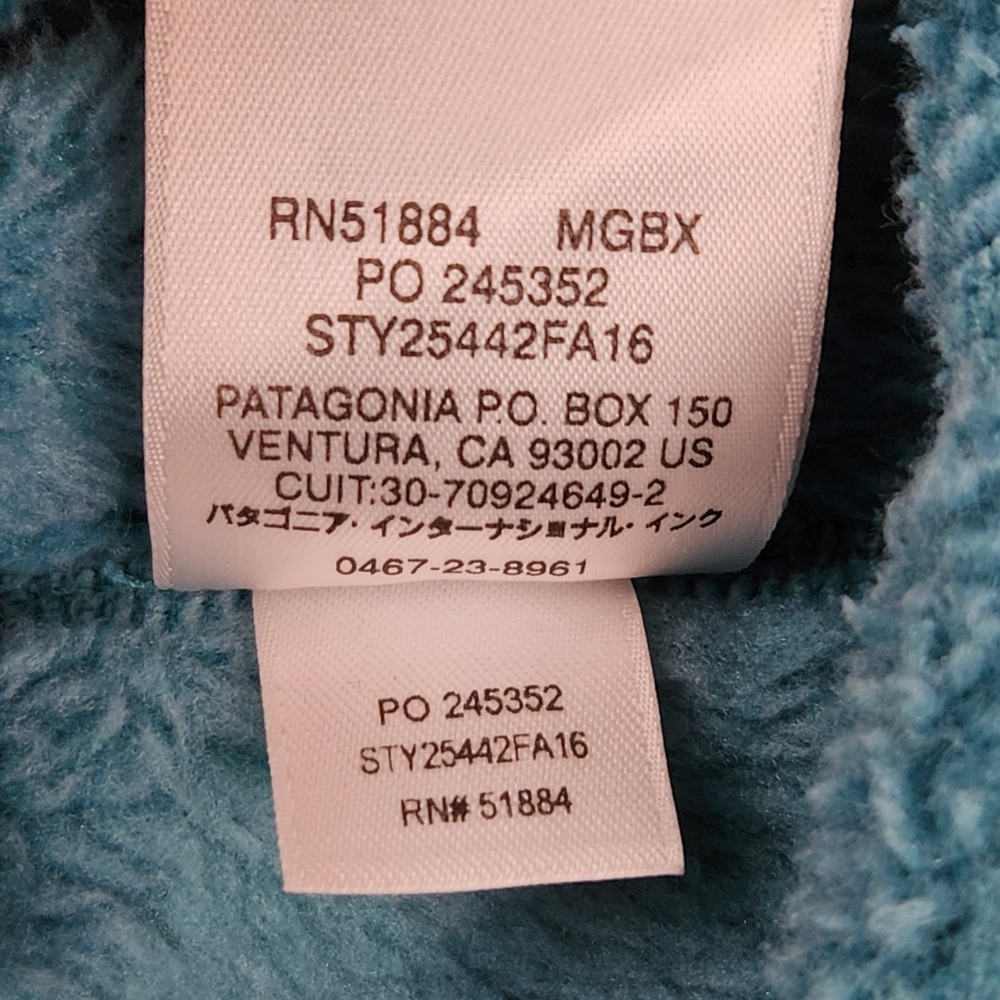 Patagonia Re Tool Snap T Pullover Womens Small Turquoise Teal Sweater - Picture 6 of 11
